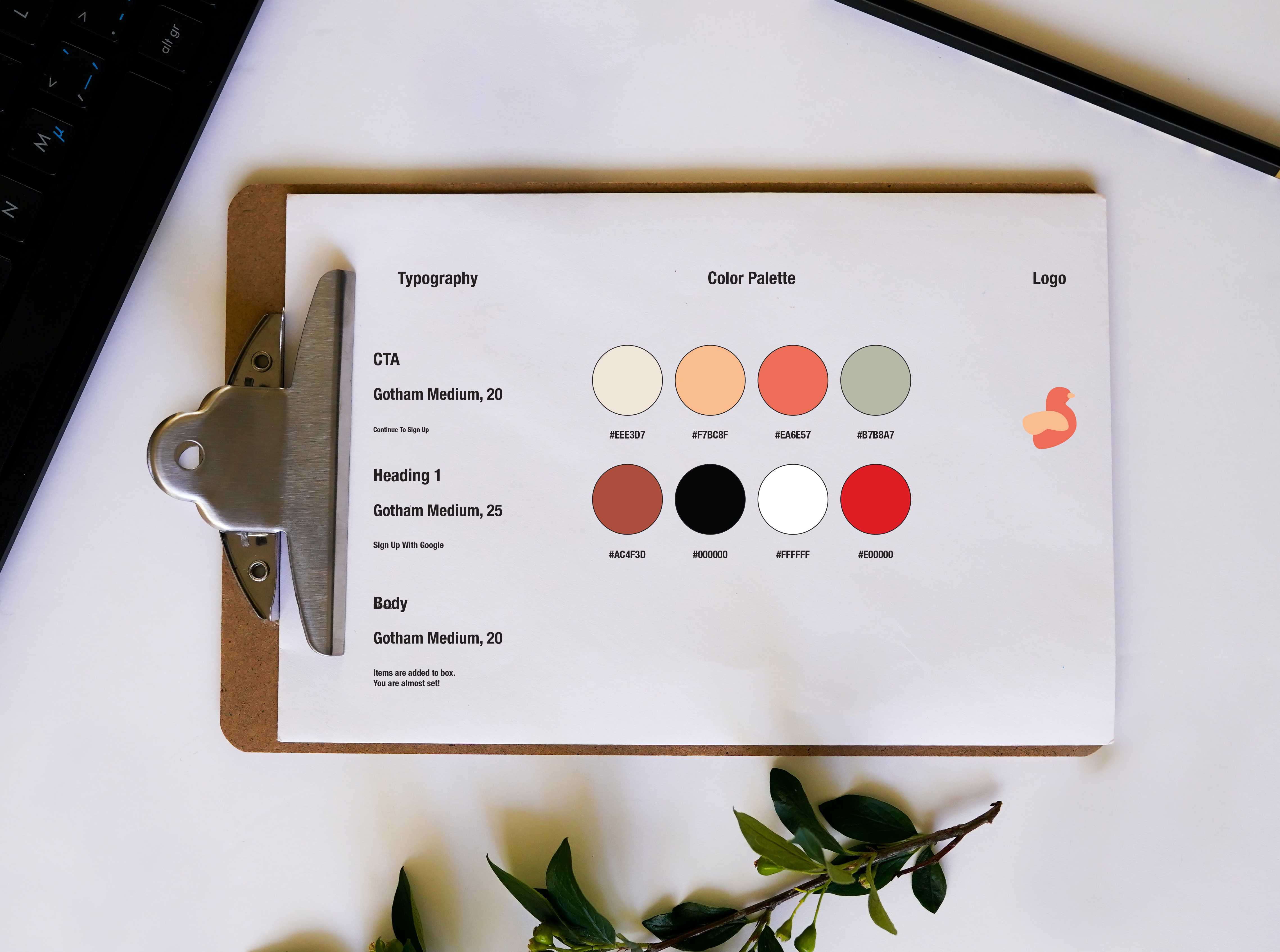 Little Bundle Box Style Guide Image